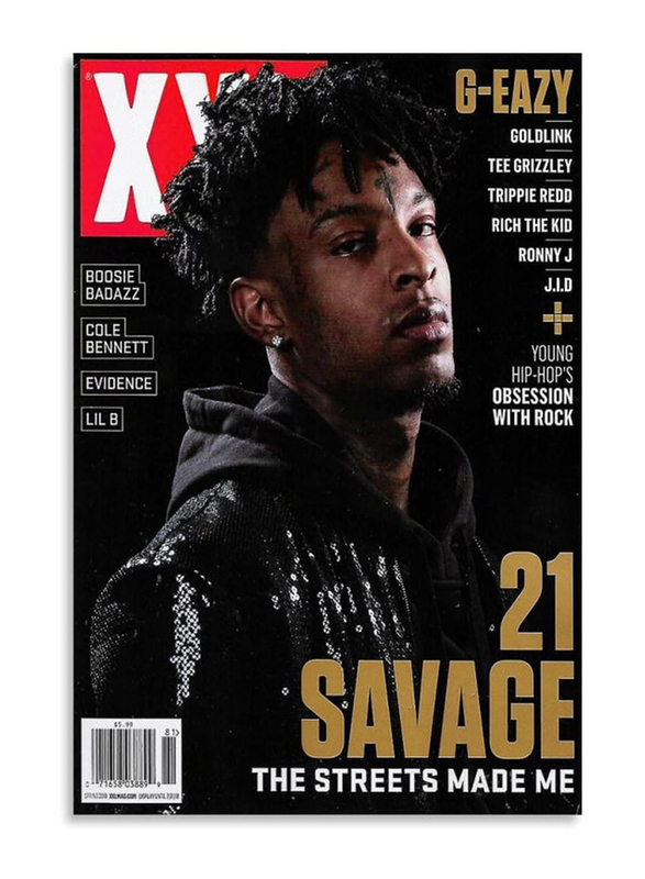 Ypxzzj 21 Rapper Savage Album Cover Poster, 12 x 18-inch, Multicolour