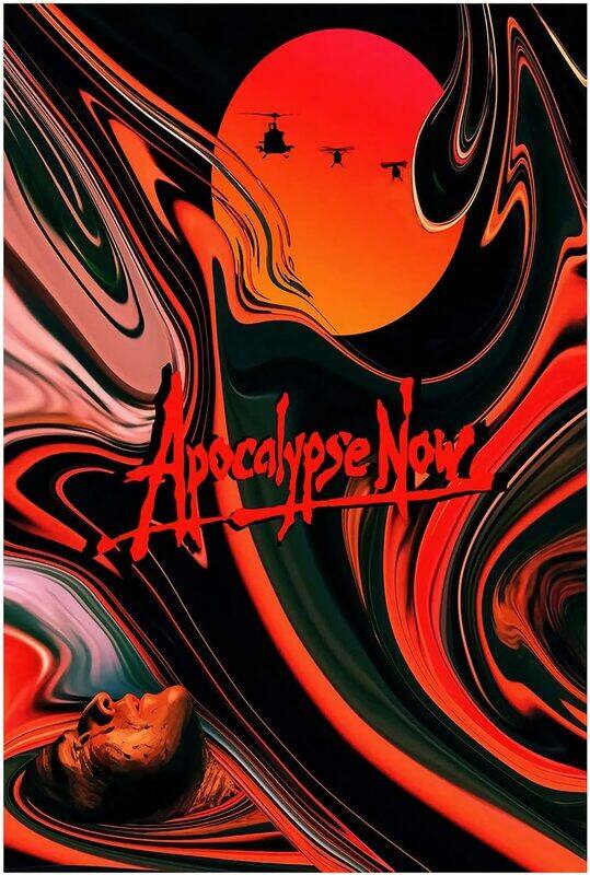 

Ukeclvd Apocalypse Now Poster Classic Nostalgic Movie Poster, Red/Black/Green