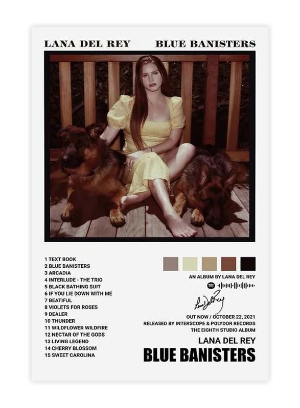 Tubalu Lana Del Rey Poster, Multicolour