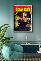 Navovo Lana Del Rey Unframe Canvas Posters, Multicolour