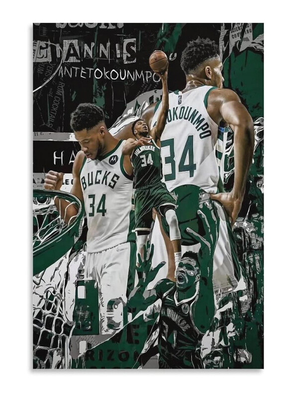 

Generic Giannis Antetokounmp Canvas Poster, Multicolour