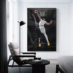 Anthony Davis Poster Wall Art Canvas Print Poster, Multicolour