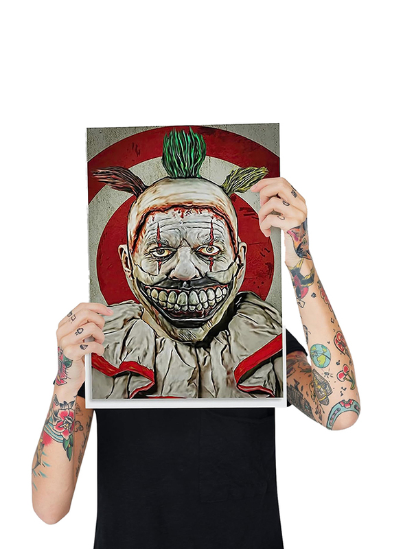 Ljldshangb The Clown Horror Poster, Multicolour