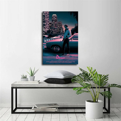 Lmv Drive Movie Ryan Gosling Painting Canvas, Multicolour