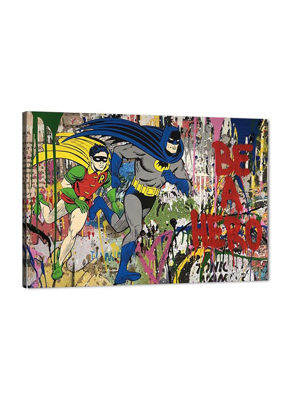 Yatsen Bridge Banksy Superhero Wall Art Painting Poster, Multicolour
