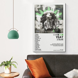 Suanye Yeat Poster 2 Alive Album Cover Poster, Multicolour