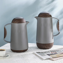 Luxurious A Fusion of Captivating Finishes Twin Thermos Set, 2 Pieces, Grey
