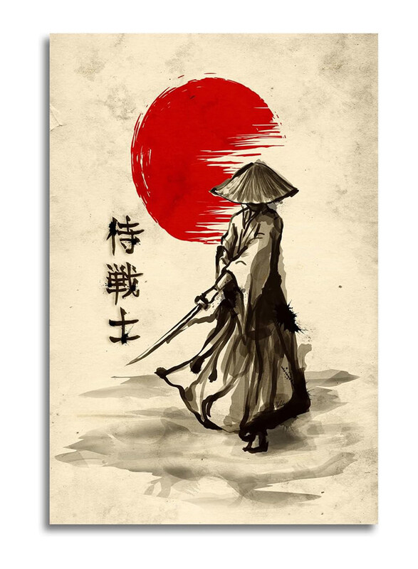 

Gengsheng Japanese Samurai Posters, 12 x18inch, Multicolour