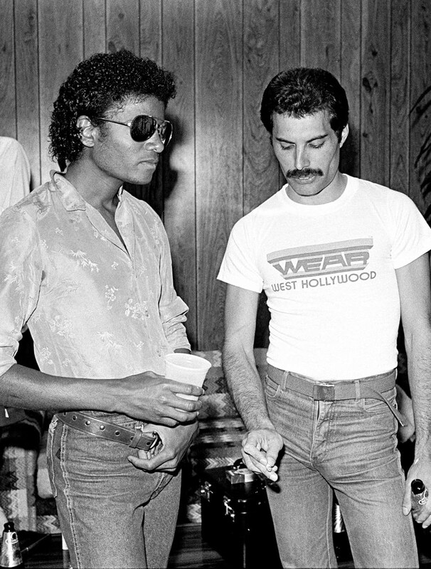 

Asher Freddie Mercury & Michael Jackson Poster, Black/White