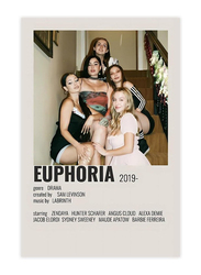 Euphoria TV Drama 2 Canvas Poster, 12 x 18-inch, Multicolour