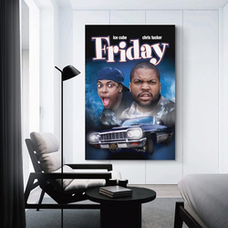 Veab Room Aesthetic Friday Movie Poster, 12 x 18-inch, Multicolour