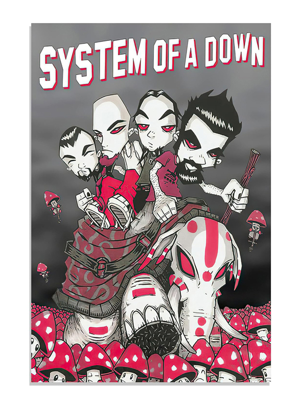 Psimet System of A Down Poster Music Wall Art Canvas for Office Decor Unframed, 12 x 18 inch, Multicolour