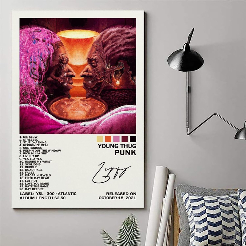 UTOYA Young Thu Punk Album Cover Posters, Multicolour