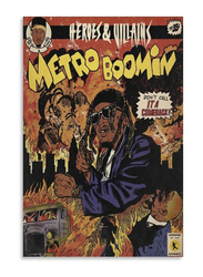 Momoo Metro Boomin Heroes & Villains Album Comic Aesthetic Canvas, Multicolour