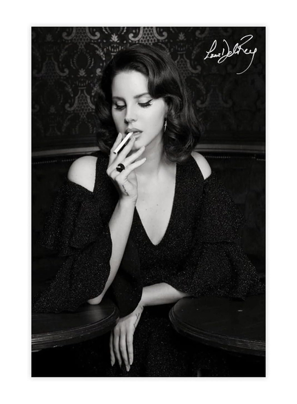 Bbdvkq Lana Del Poster Rey Signed Limited Poster Canvas Poster Wall Art, Multicolour