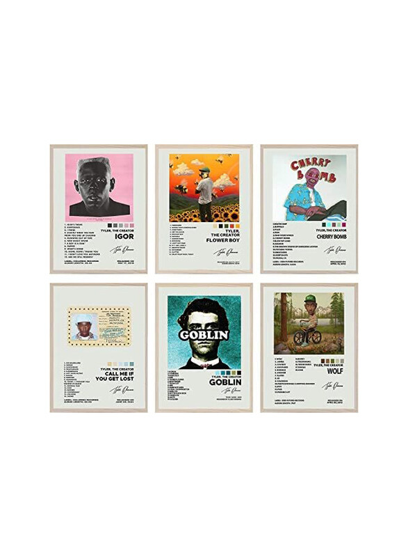 

Glrssn Tyler The Creator Album Cover Signed Limited Posters, 8 x 10 inch, 6 Pieces, Multicolour