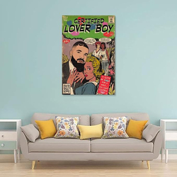 Momoo Drake Poster Comic Poster, 30 x 45cm, White