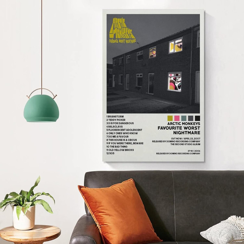 XINYA Arctic Poster Monkeys Favourite Worst Nightmare Poster, 16 x 24 inch, Multicolour