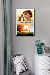 Navovo Pride & Prejudice Poster Canvas Wall Art for Room Aesthetic Decor Gifts, Multicolour