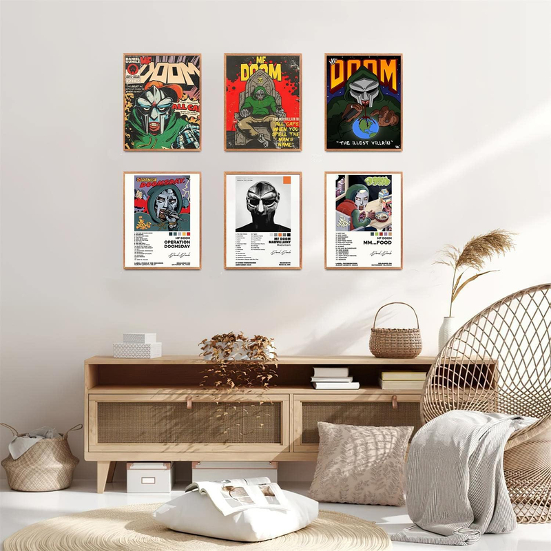 Jokimal Mf Doom Set Poster, 6 Pieces, Multicolour