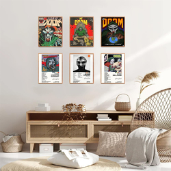 Jokimal Mf Doom Set Poster, 6 Pieces, Multicolour