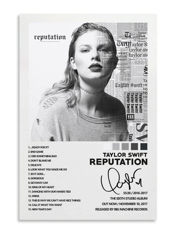 Boyg Taylor Reputation Album Cover Poster, Multicolour