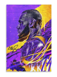 LeBron James Fabric Wall Poster Printed on Fabric Without Frame, Multicolour