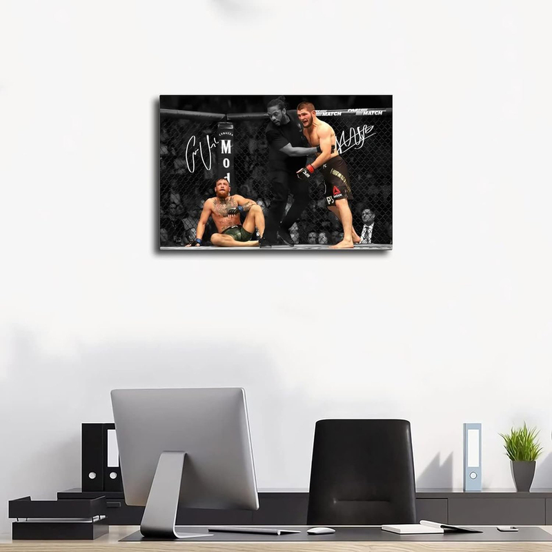 Cromma Signed Fight Posters with Quote Wall Art, Multicolour