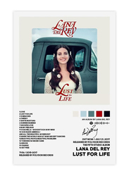 Tubalu Lana Del Rey Lust for Life Album Cover Posters, Multicolour