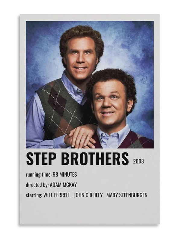 Veab Movie Posters For Room Aesthetic 90s Step Brothers Canvas Art, Multicolour