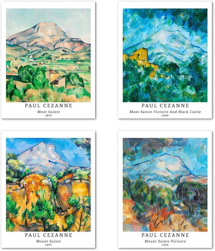 

Berkin Arts Elegant Mountain Forest Hills Giclee Prints Poster, 4 Pieces, Multicolour