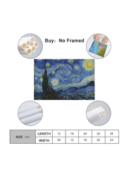 Njyxart Starry Night Van Gogh Art Poster, Blue