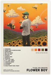 Zxety Flower Boy Album Cover Canvas Poster, 16 x 24 inch, Multicolour
