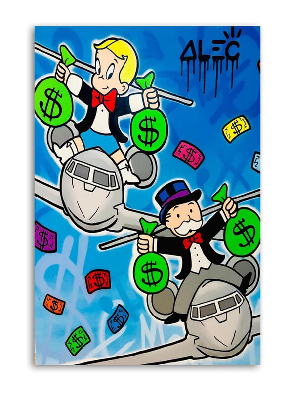 

Ewm Alec Monopoly's Jet Riders Decorative Painting Canvas, Multicolour