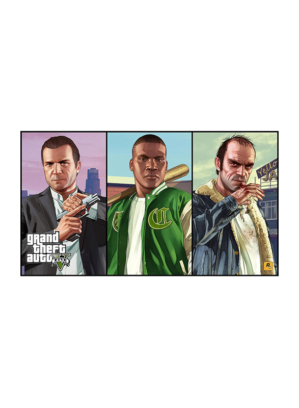 

Lolposter Grand Theft Auto 5 Canvas Poster, 12 x 21 inch, Multicolour