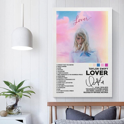 Boyg Taylor Swift Lover Album Cover Poster Canvas, Multicolour