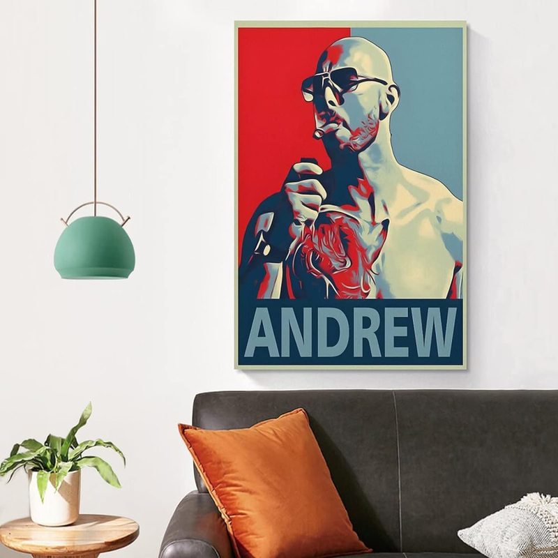 Andrew Tate Aesthetic Art Canvas Poster, Multicolour