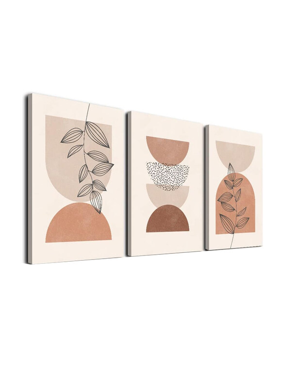 Astrdecor Minimalist Boho Wall Art Set, 3 Pieces, Multicolour