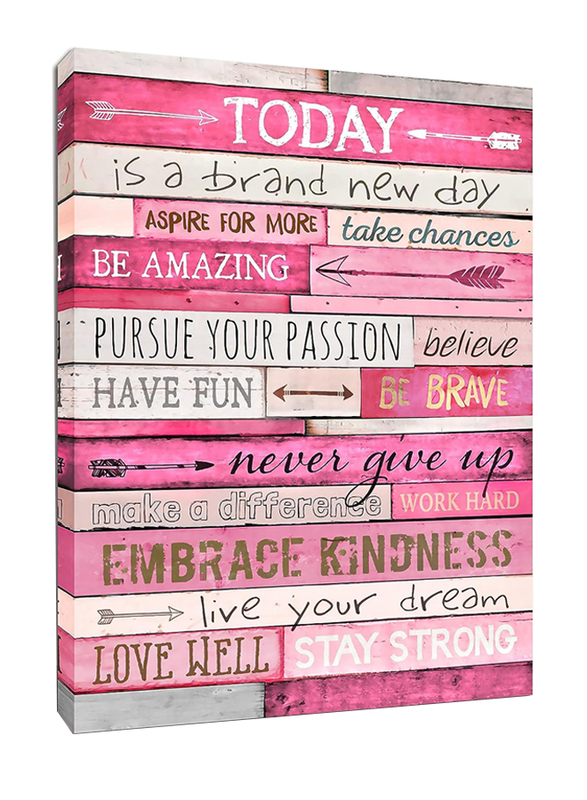 

Thrlveart Inspirational Quotes Wall Decor Poster, Pink