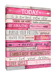 Thrlveart Inspirational Quotes Wall Decor Poster, Pink