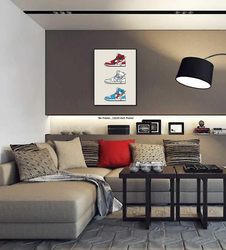 Liya Hypebeast Air Jordan Sneakers Poster AJ Wall Art, Multicolour
