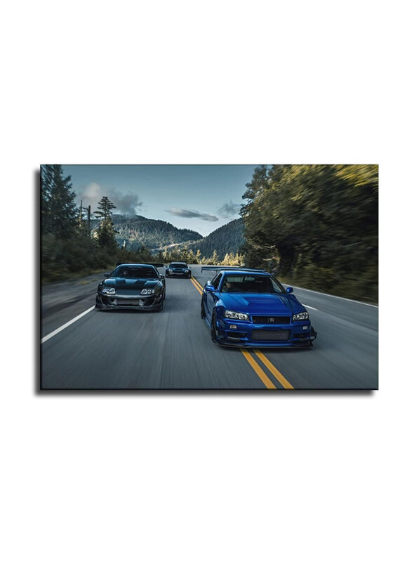 

Generic CCDDL JDM Car Skyline R34 Canvas Art Poster, 40 x 60cm, Multicolour