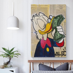 JFU ALEC Monopoly's Smell Money Poster Decorative Painting Canvas Wall Art for Living Room & Bedroom Painting Posters, Multicolour