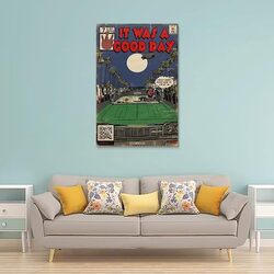 Taici It Was A Good Day Music Comic Aesthetic Canvas Wall Posters, Multicolour