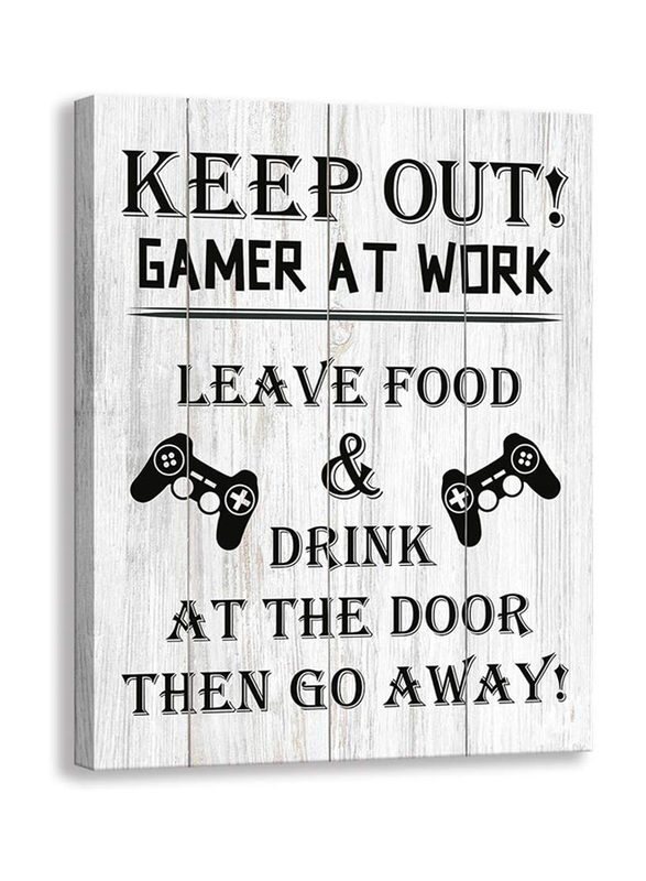 

Kas Home Funny Novelty Gaming Stuff Prints Signs Framed Retro Artwork Canvas Wall Art, Multicolour