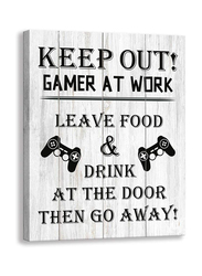 Kas Home Funny Novelty Gaming Stuff Prints Signs Framed Retro Artwork Canvas Wall Art, Multicolour