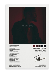 Shiwa Bryson Tiller Trapsoul Album Cover Canvas Poster, 12 x 18-inch, Multicolour