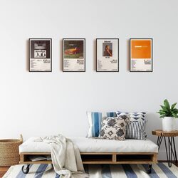 ManRule Frank Ocean Posters Album Cover Posters, 8 x 12 inch, 4 Pieces, Multicolour