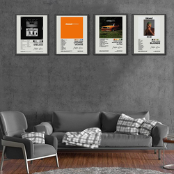 Glrssn Frank Ocean Album Cover Signed Limited Poster Set, 4 Pieces, Multicolour