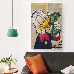 JFU ALEC Monopoly's Smell Money Poster Decorative Painting Canvas Wall Art for Living Room & Bedroom Painting Posters, Multicolour